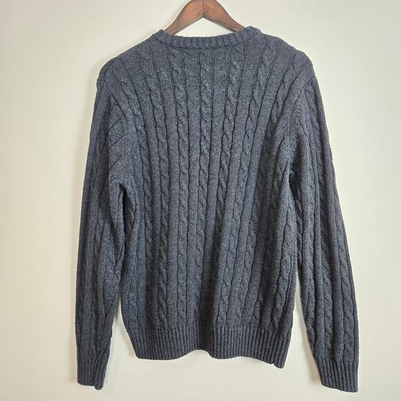 Croft & Barrow Chunky Sweater Gray Medium - Picture 7 of 10
